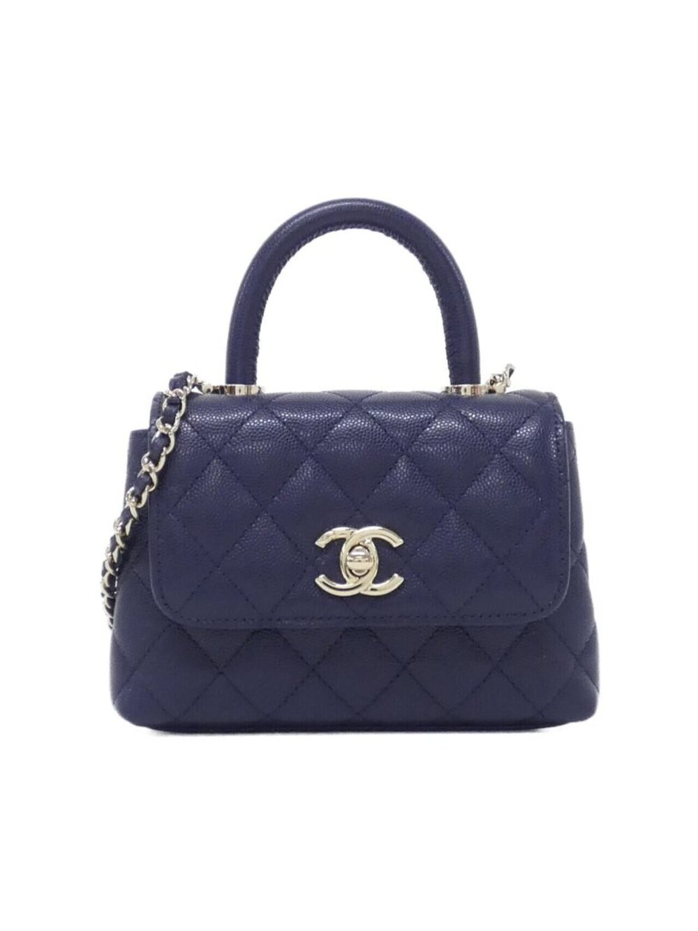 Chanel Chain Clutch Navy